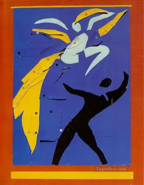 Estudio de dos bailarines para Rouge et Noir 1938 fauvismo abstracto Henri Matisse Pinturas al óleo